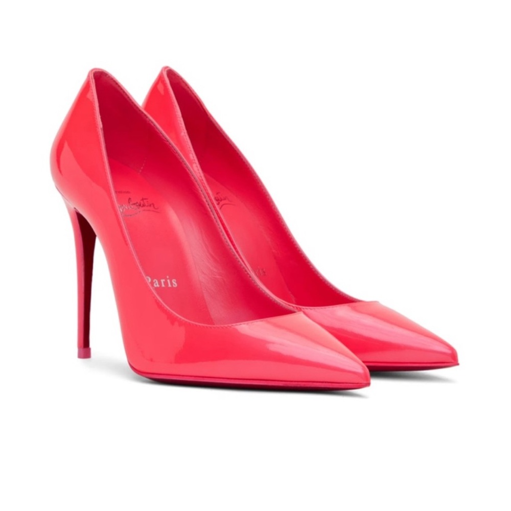 Christian Louboutin, patent leather hot pink So Kate’s